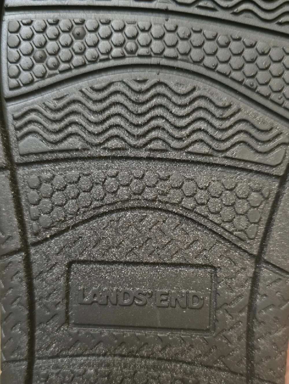 New Lands End Mens Size 8 1/2 D Brown Closed-Toe Sandals Water Shoes Adjustable